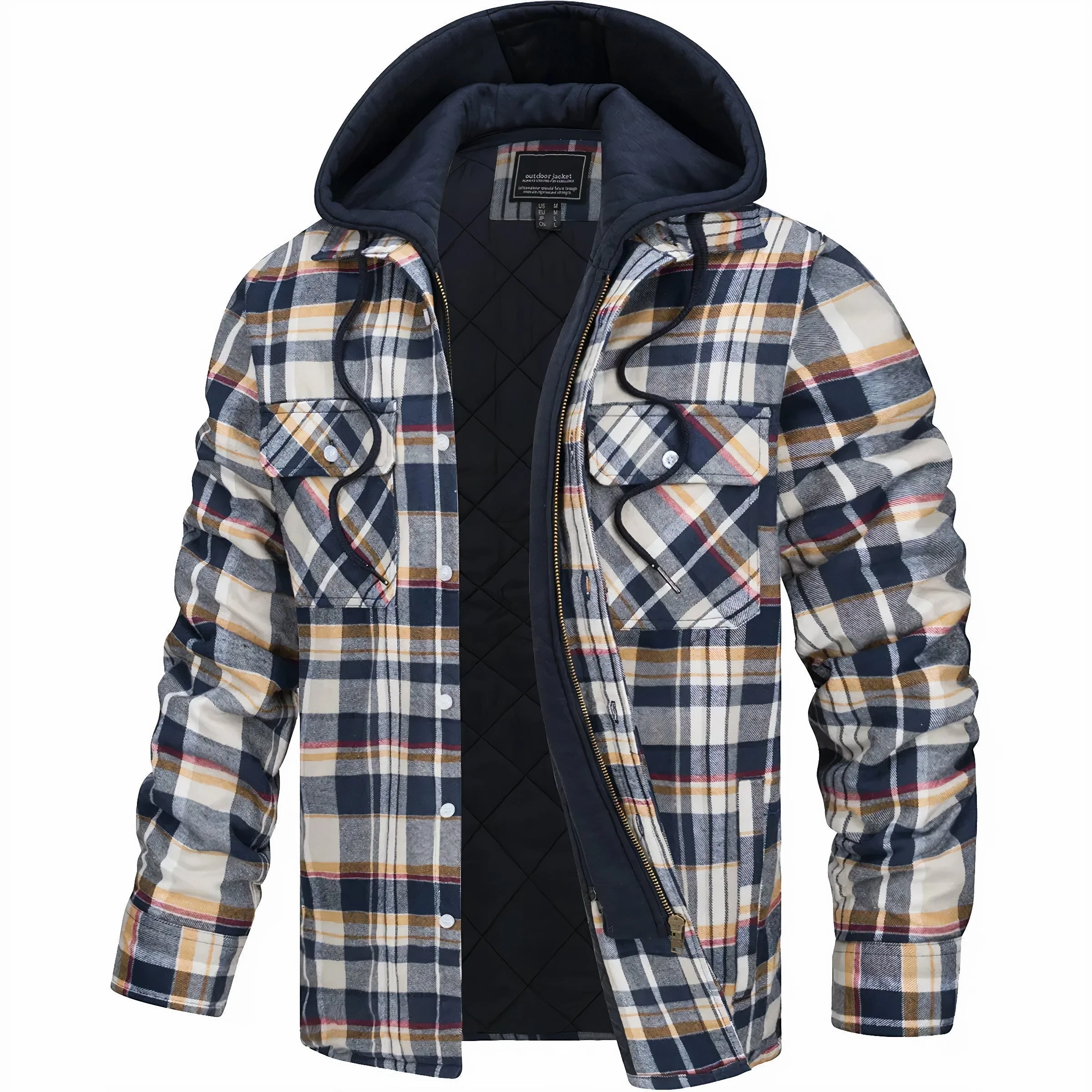 Hooded Flannel Jacket - Image 3