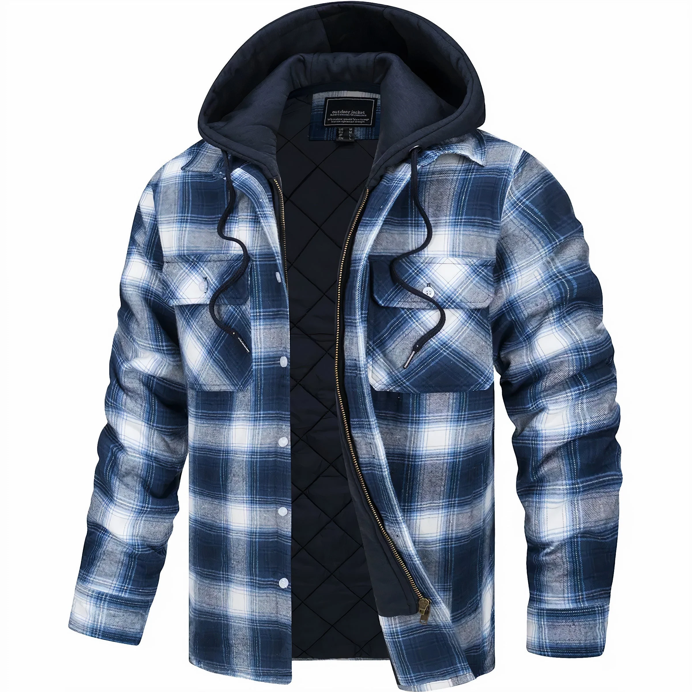 Hooded Flannel Jacket - Image 4