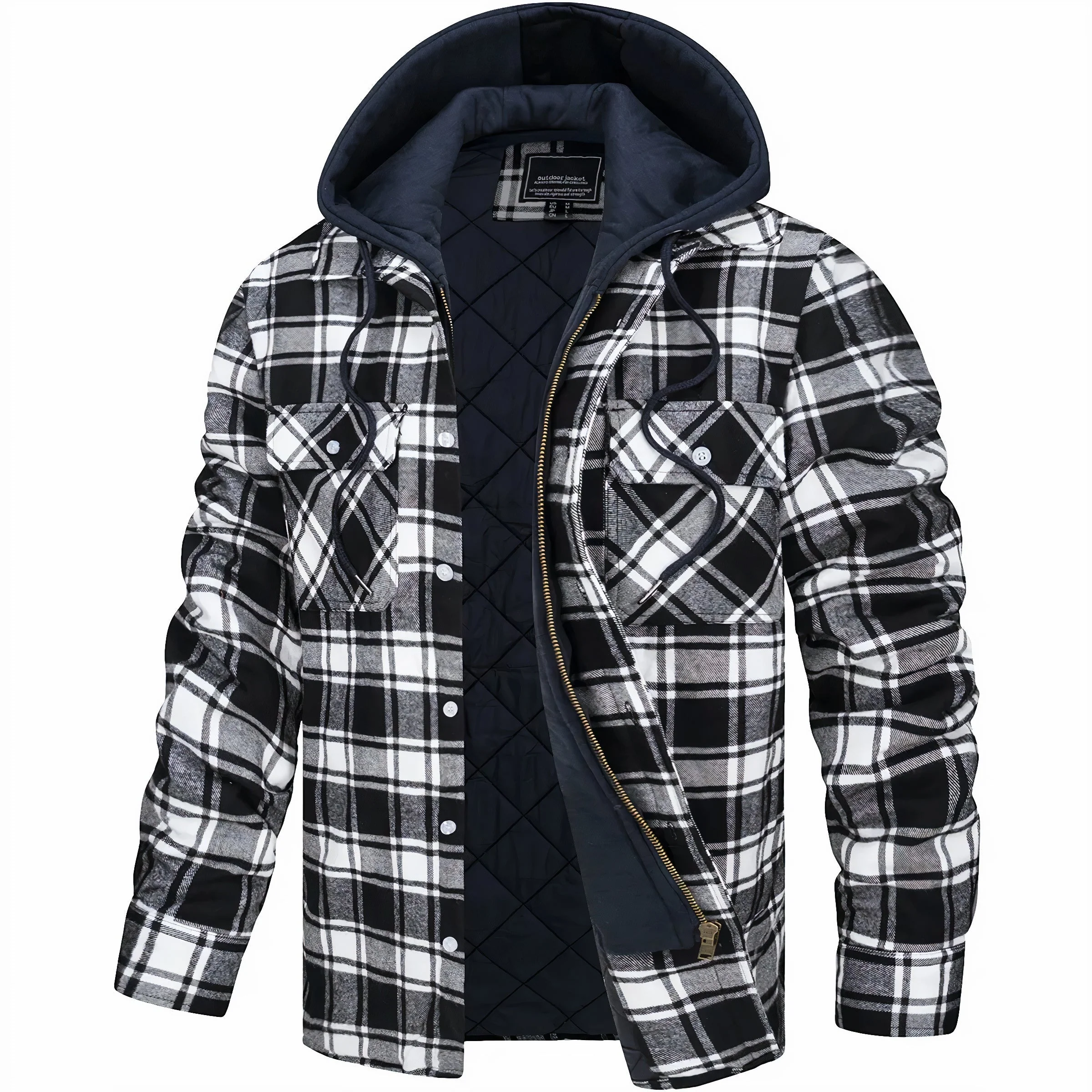 Hooded Flannel Jacket - Image 6