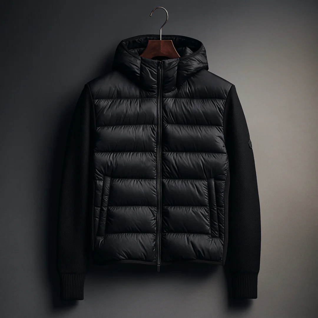 Hybrid Knit Sleeve Down Jacket - Image 5