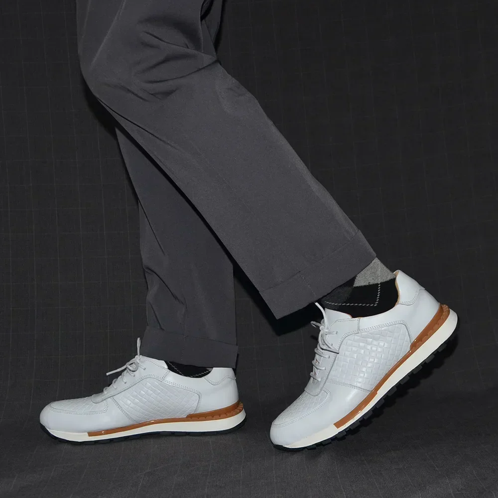 Intrecciato Genuine Leather Sneakers - Image 16