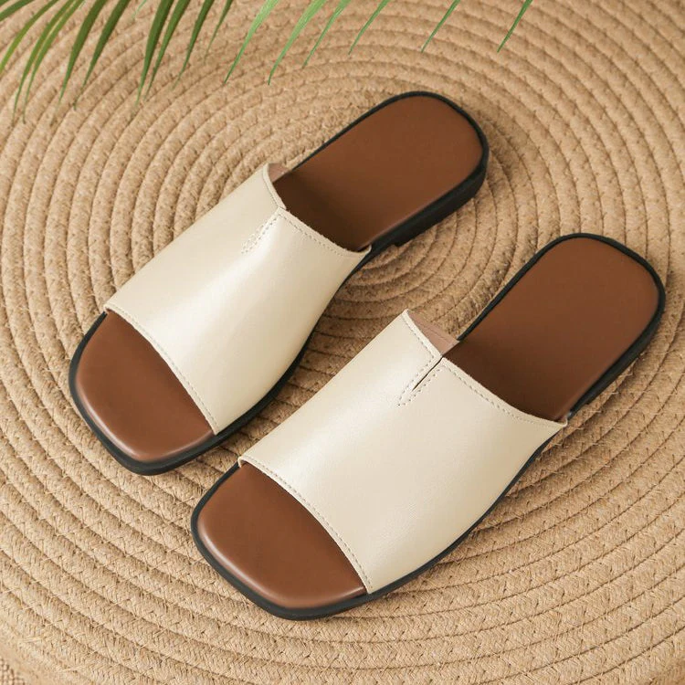 Isola Padded Leather Flat Slide - Image 12