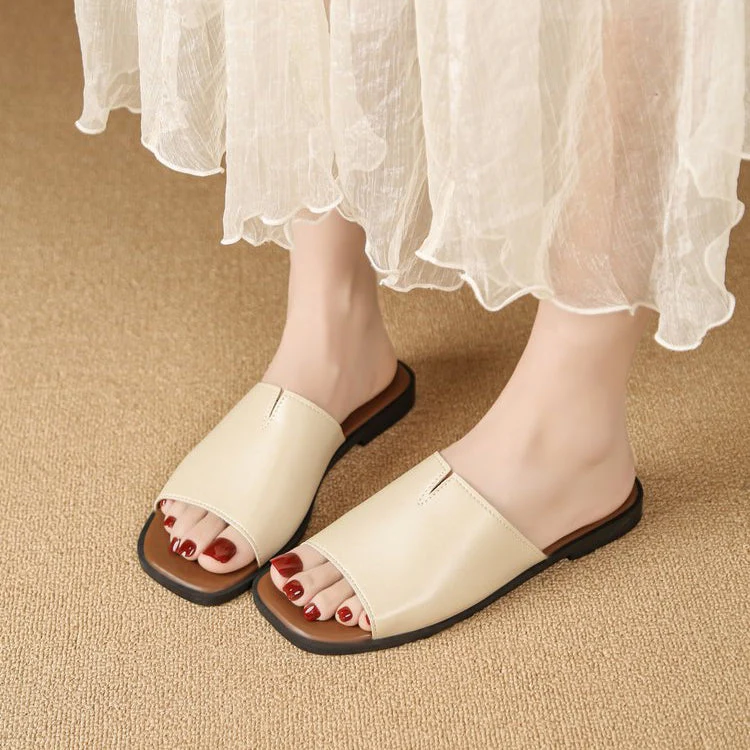 Isola Padded Leather Flat Slide - Image 13