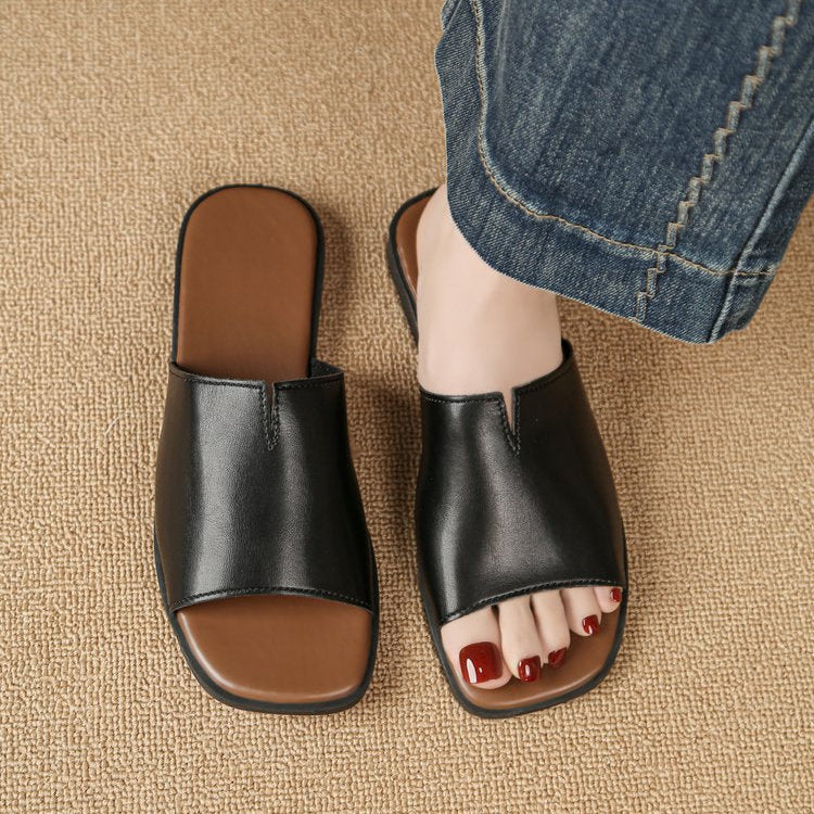 Isola Padded Leather Flat Slide - Image 6