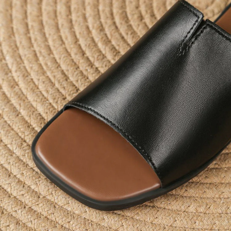 Isola Padded Leather Flat Slide - Image 7