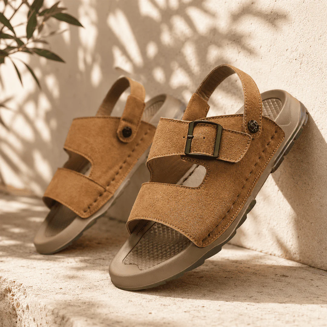 Kalahari Structured Suede Sandal