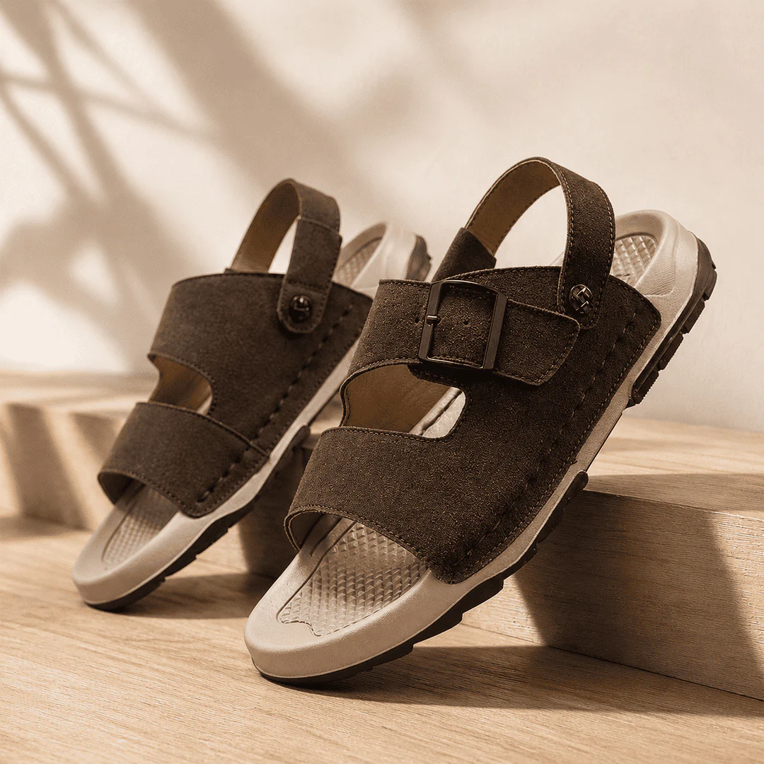 Kalahari Structured Suede Sandal - Image 4