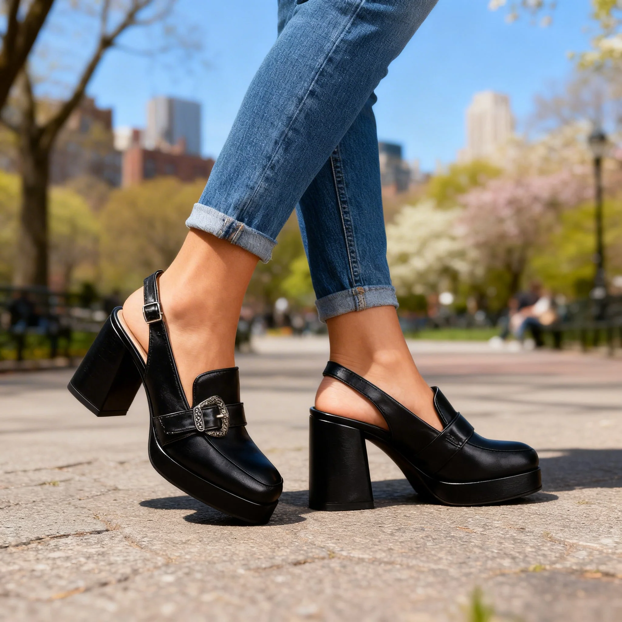 Le Cavalier Slingback Loafer Heels - Image 6