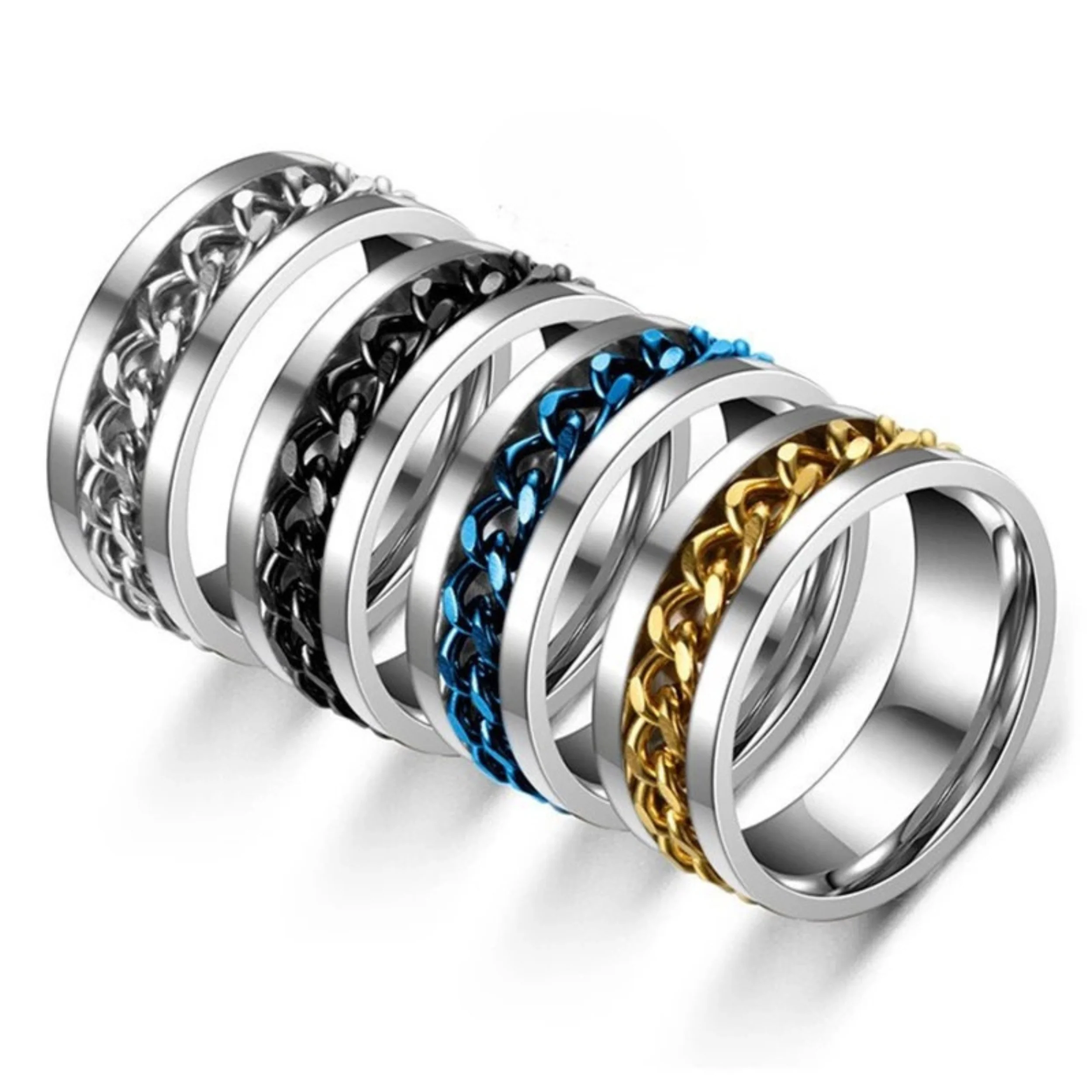 Lennox Revolve Link Ring - Image 3