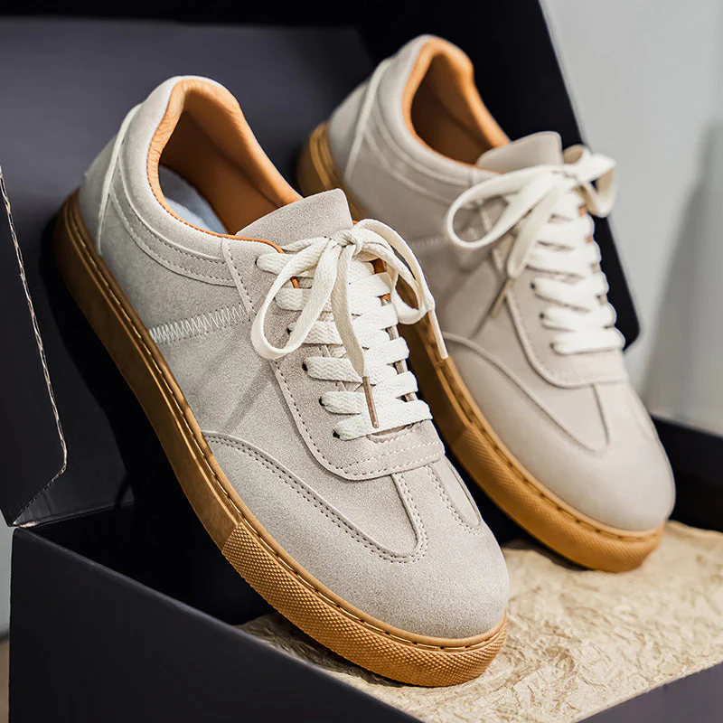 Low-Top Suede Sneakers - Image 3