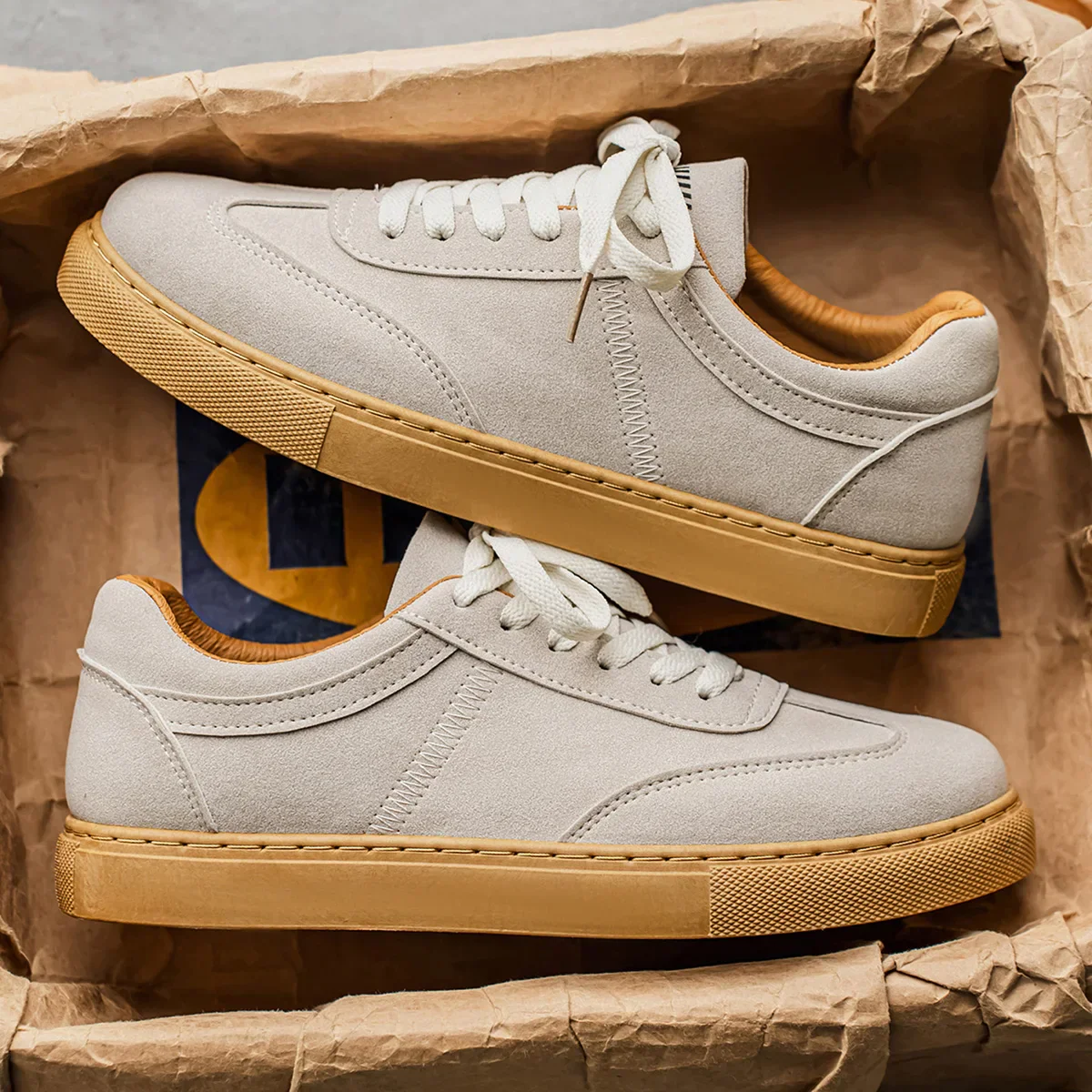 Low-Top Suede Sneakers - Image 6