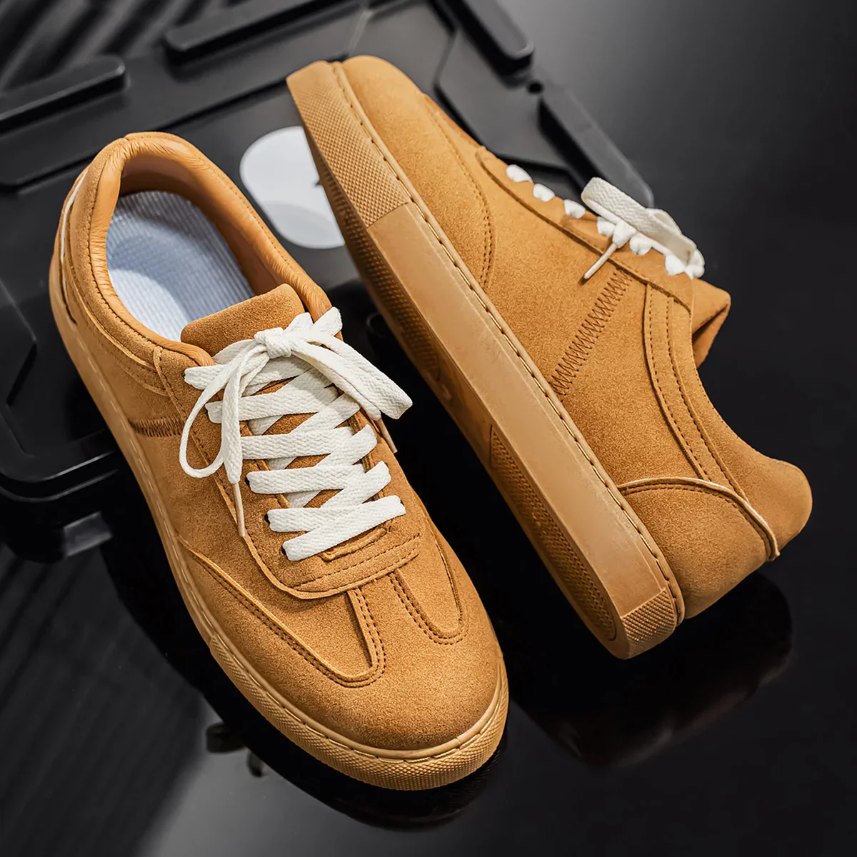 Low-Top Suede Sneakers - Image 9
