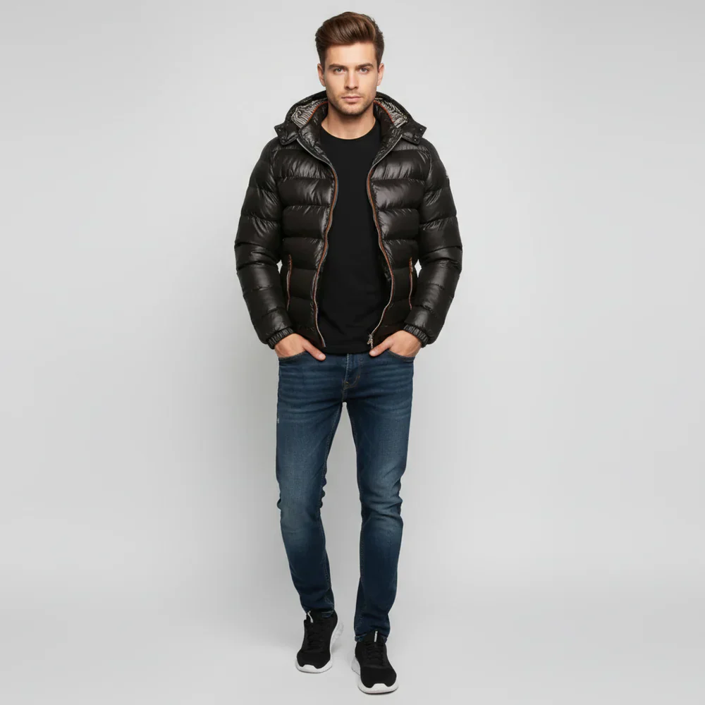 Marigold Down Cocoon Jacket - Image 5