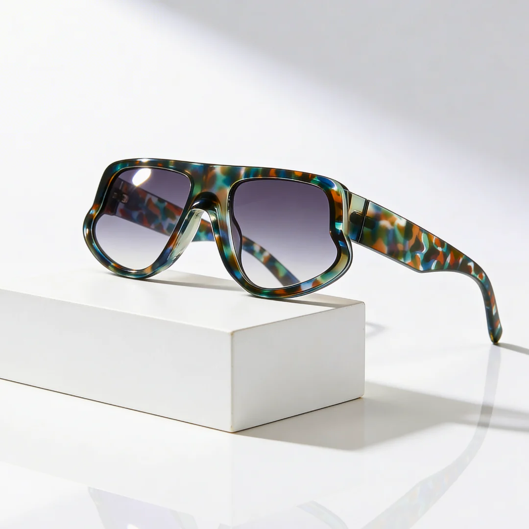 Maverick Oversized Shield Sunglasses - Image 2
