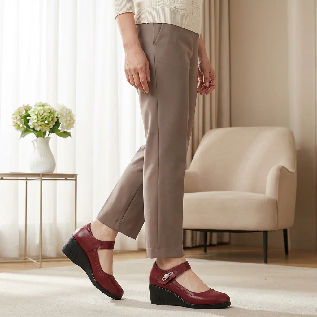 Mayfair Crystal-Clasp Wedge