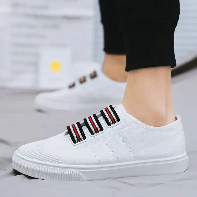 Noir Velcro Canvas Lo - Image 7