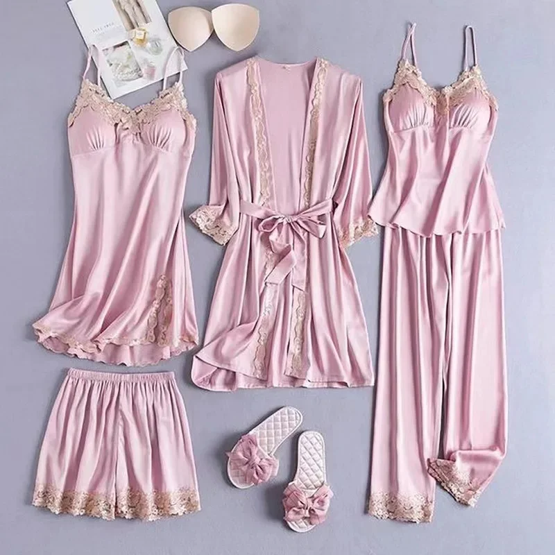 Noirlace 5 PC Satin Set - Image 2
