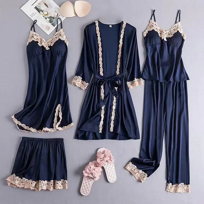 Noirlace 5 PC Satin Set - Image 6