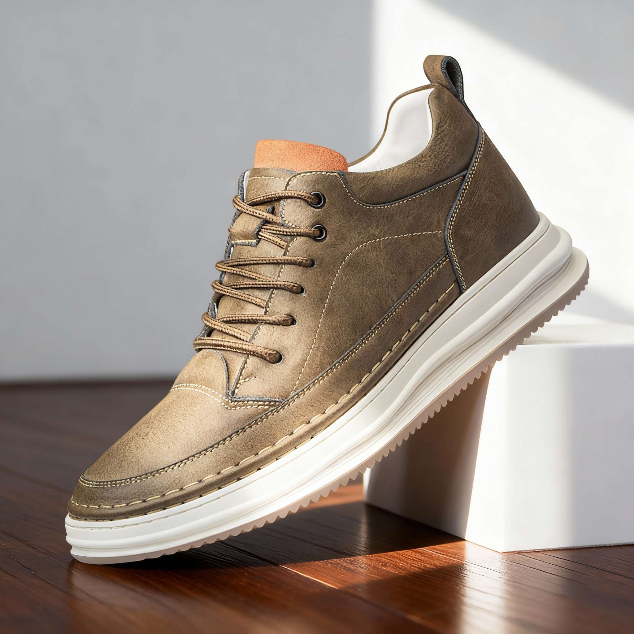 Nubuck Terracotta-Tab Trainer - Image 3