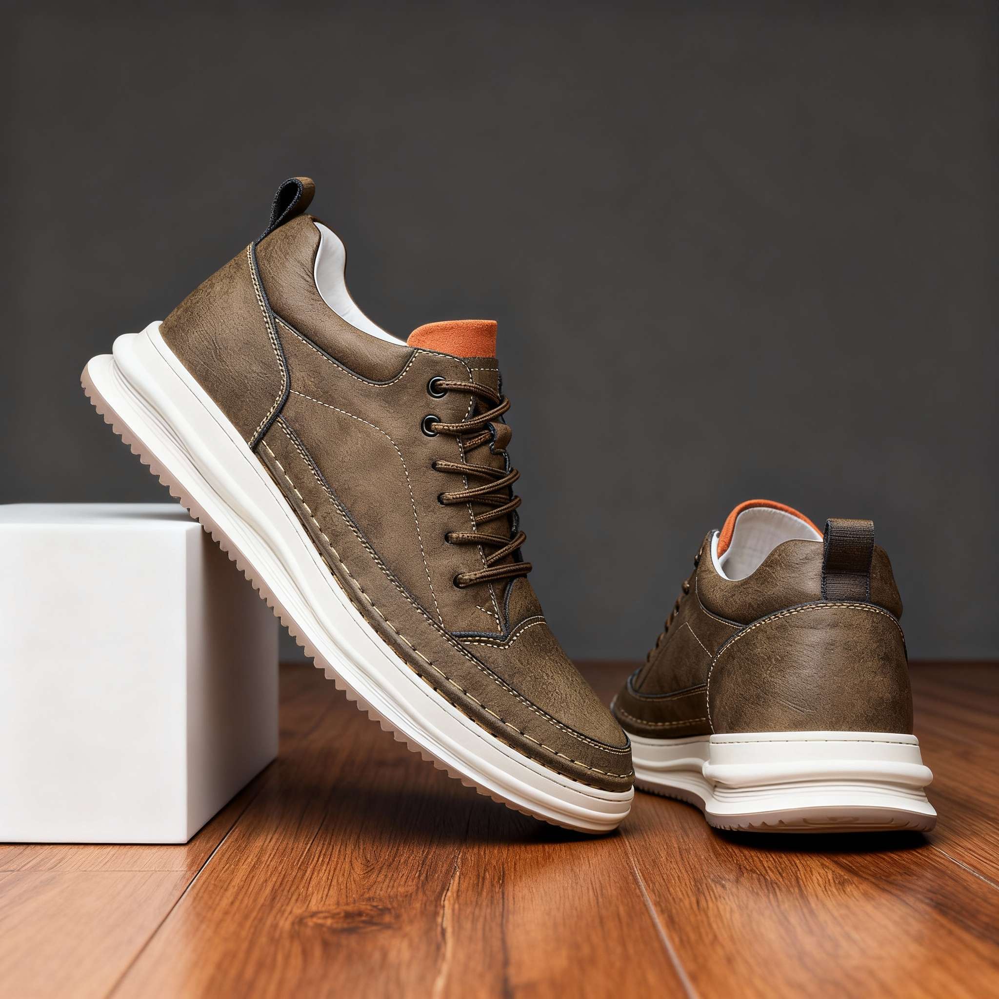 Nubuck Terracotta-Tab Trainer - Image 5