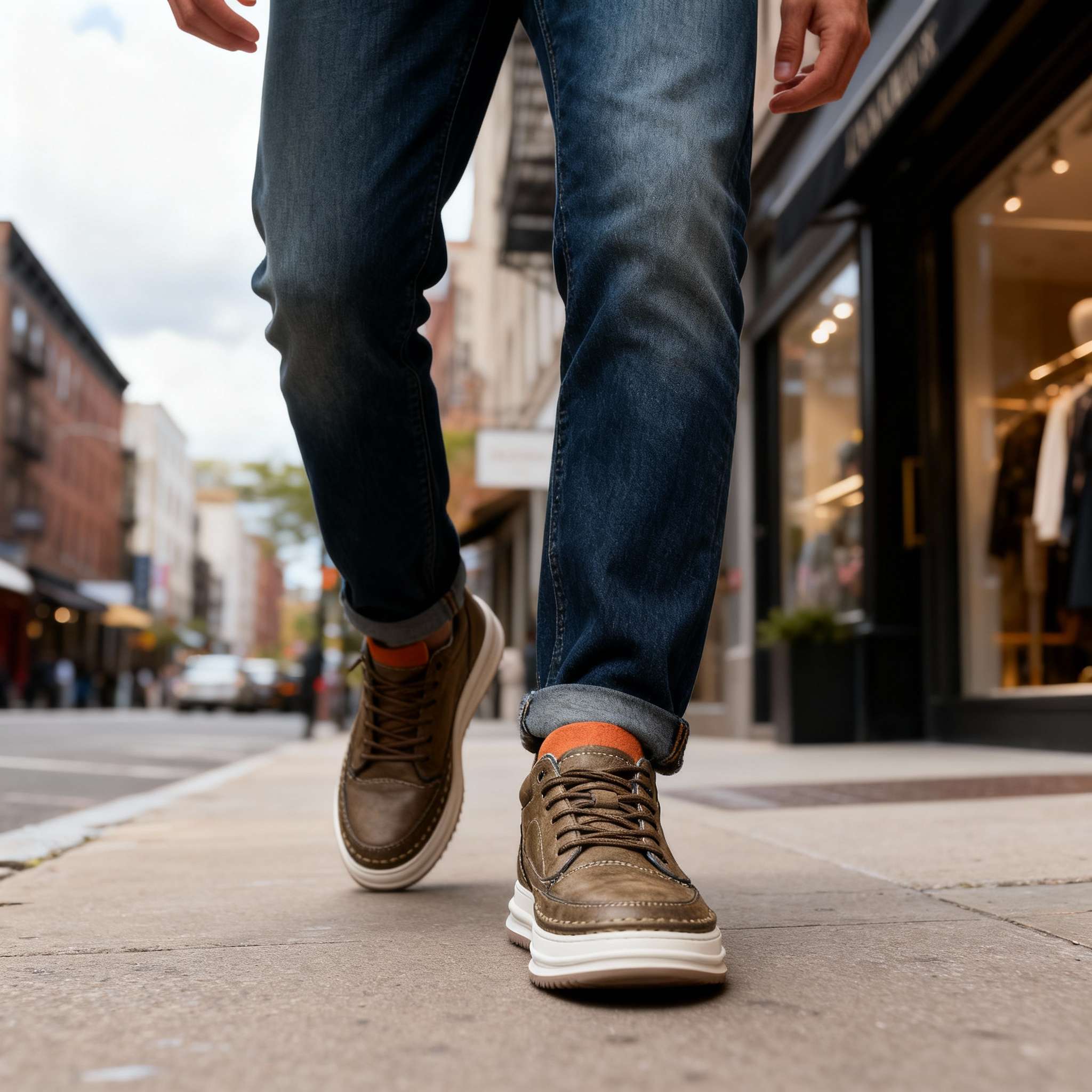 Nubuck Terracotta-Tab Trainer - Image 7