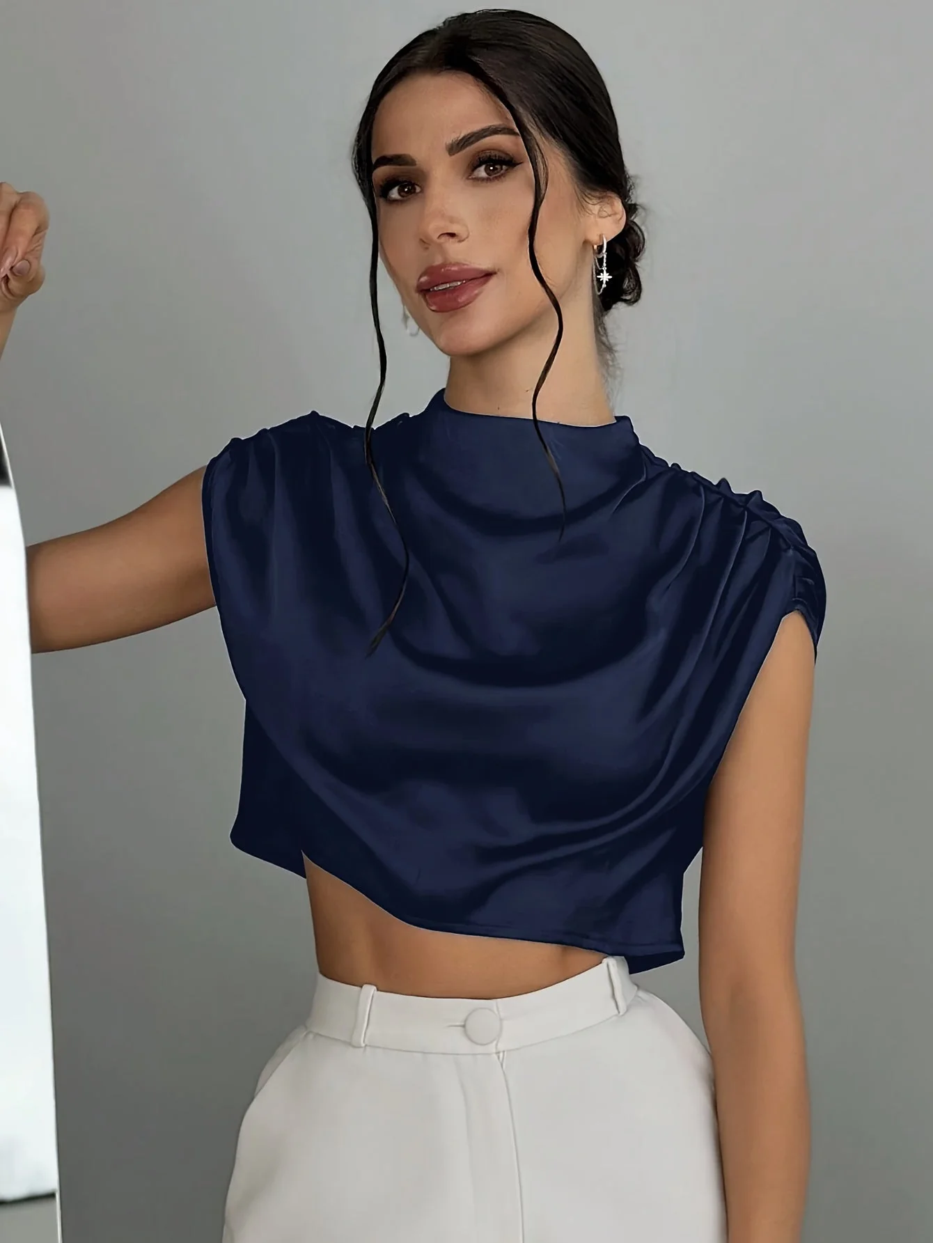 Odette Drape Top - Image 4
