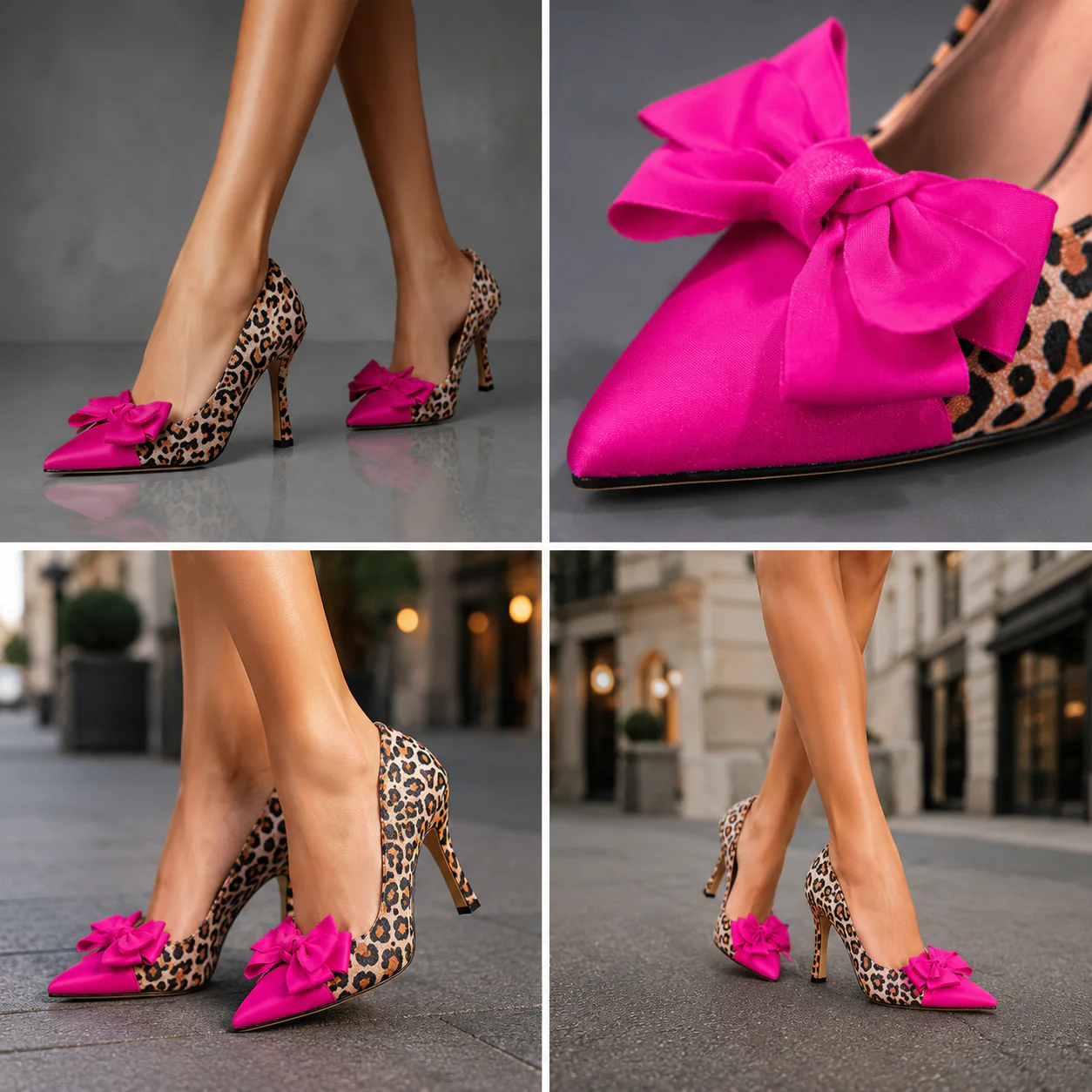 Panthera Fuchsia Bow Pump - Image 12