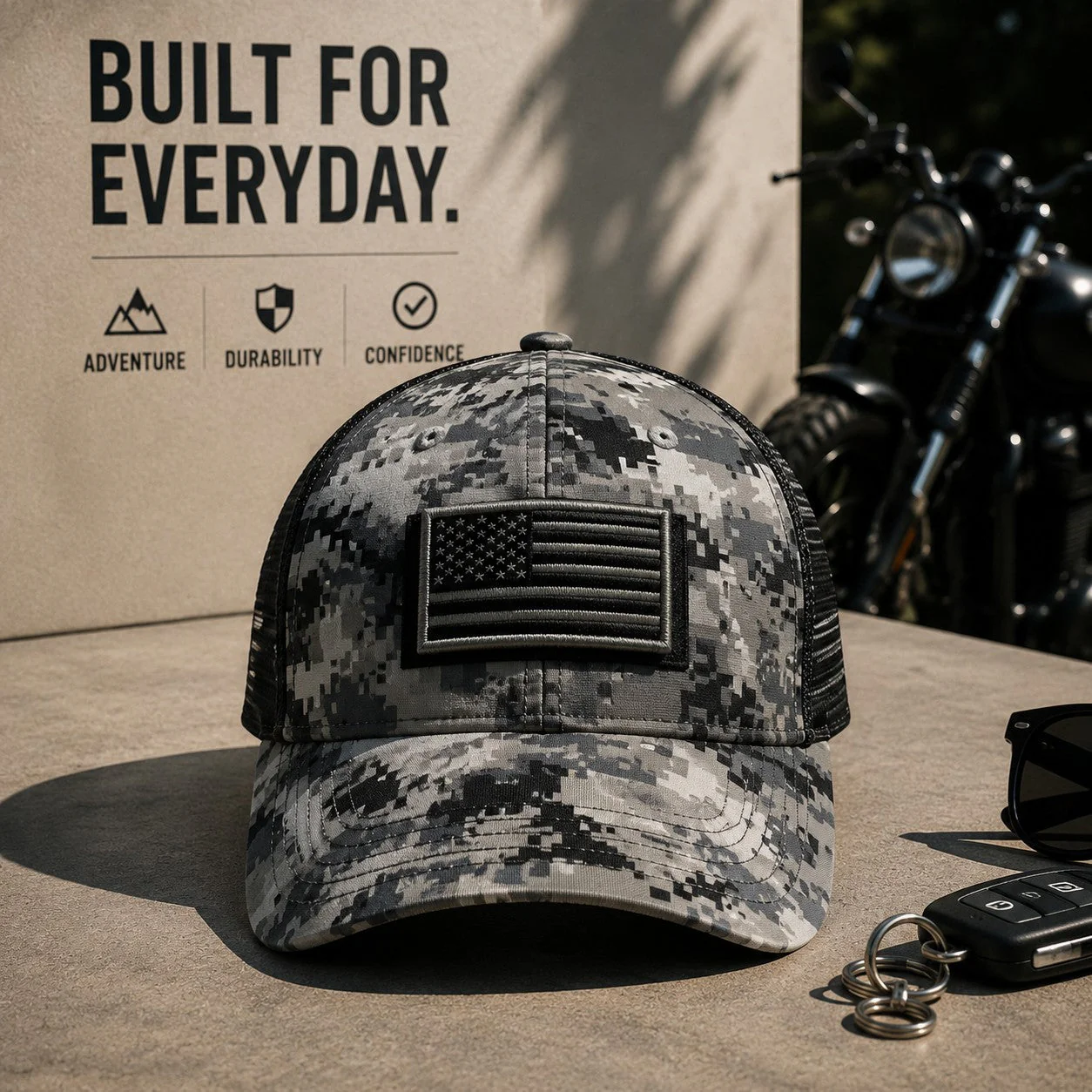 Phantom Flag-Patch Trucker Cap - Image 2