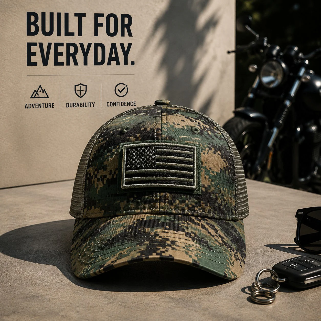 Phantom Flag-Patch Trucker Cap - Image 3