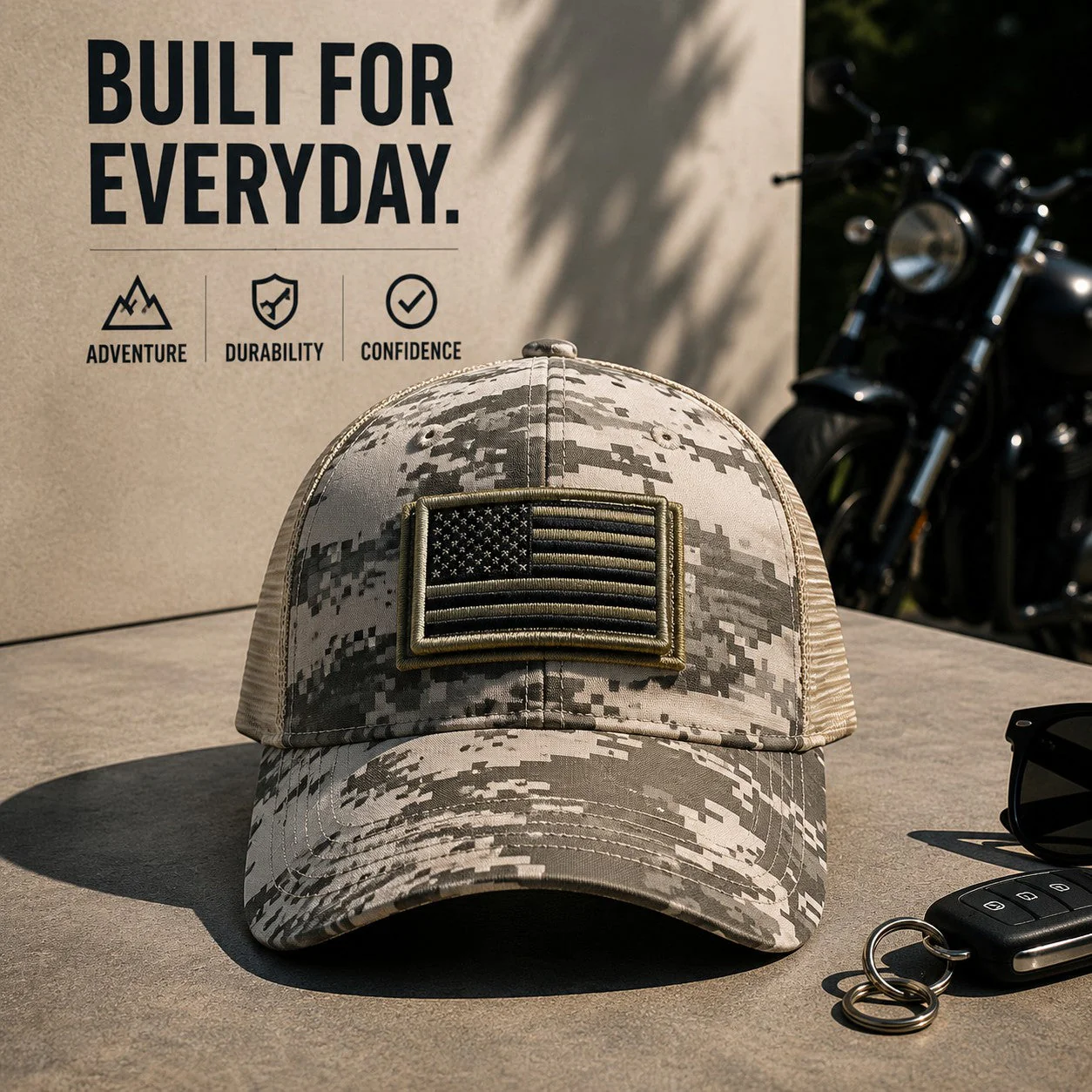 Phantom Flag-Patch Trucker Cap - Image 4