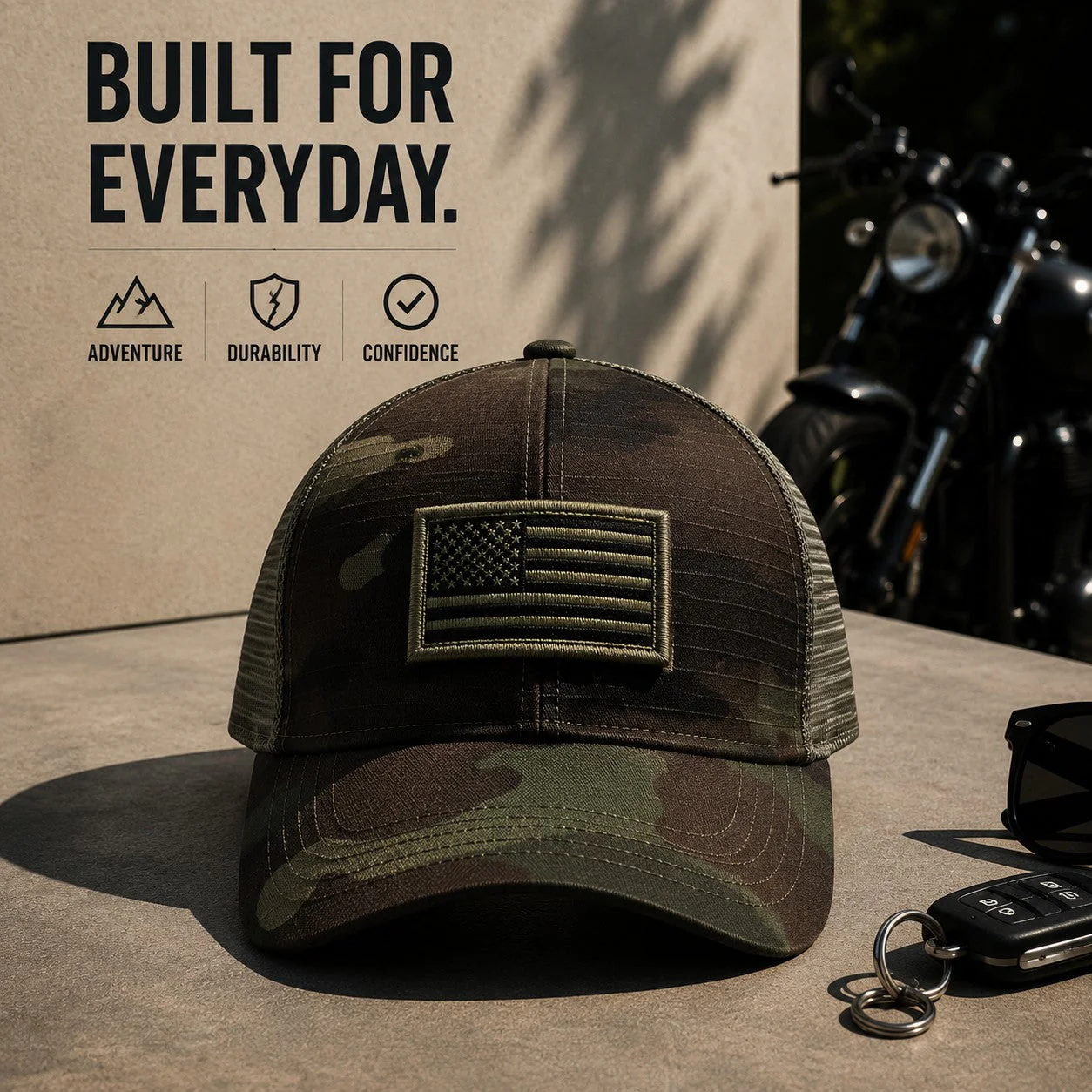 Phantom Flag-Patch Trucker Cap - Image 5