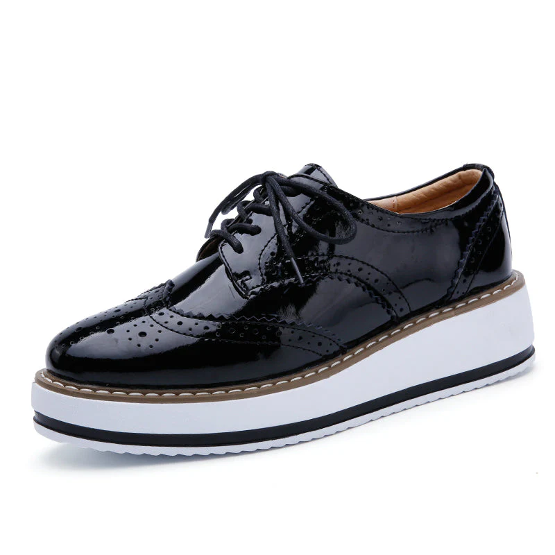 Platform Wingtip Oxford Shoes - Image 14