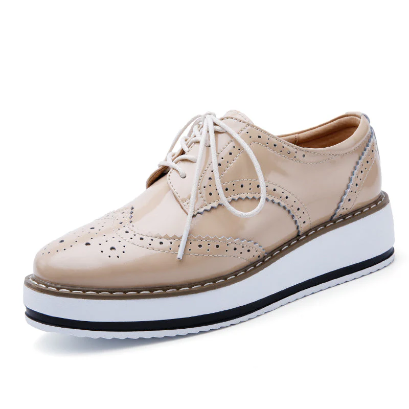 Platform Wingtip Oxford Shoes - Image 15
