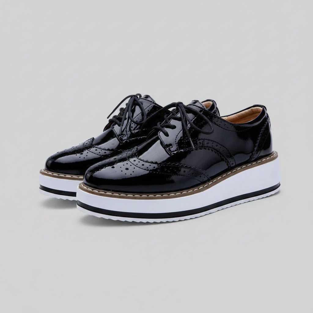 Platform Wingtip Oxford Shoes - Image 4