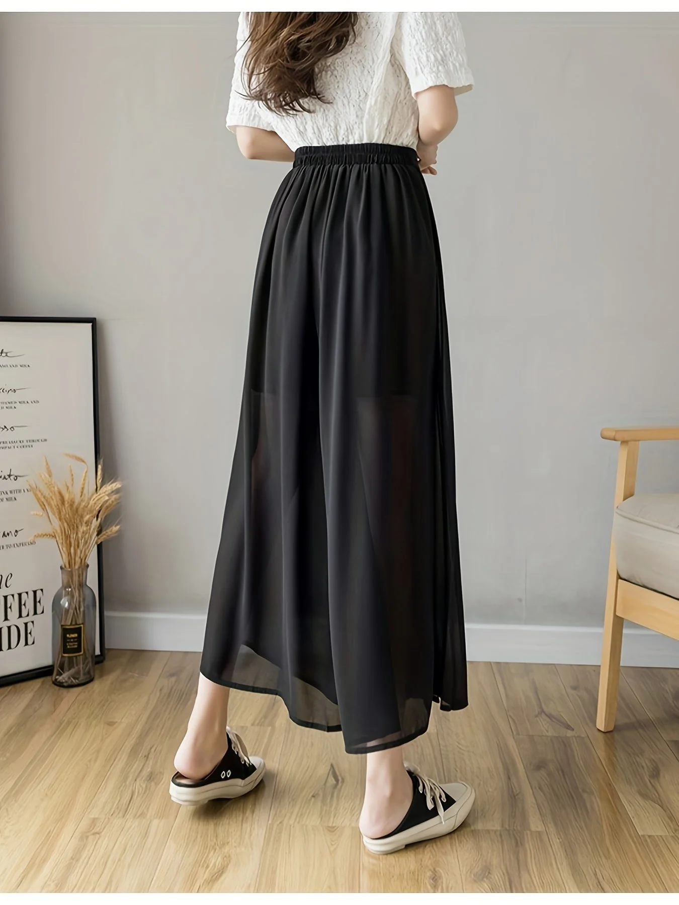 Pleated Wrap Midi Skirt - Image 11