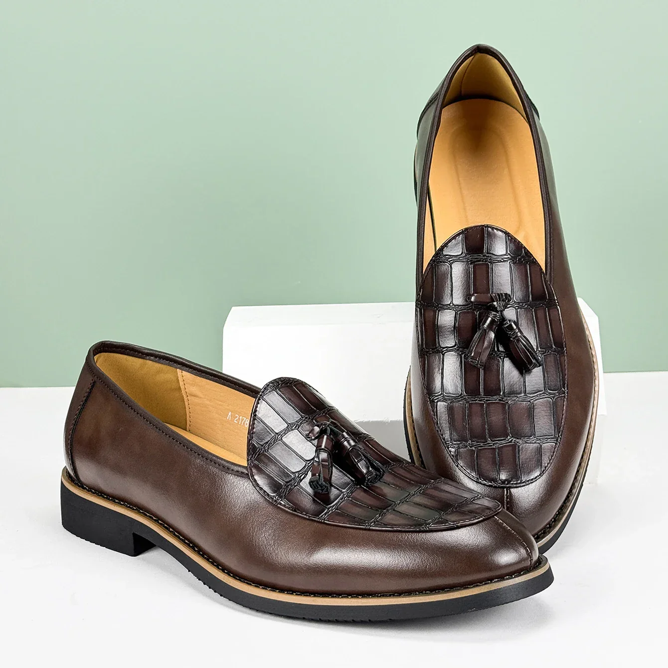 Portofino Croc-Detail Loafer - Image 5