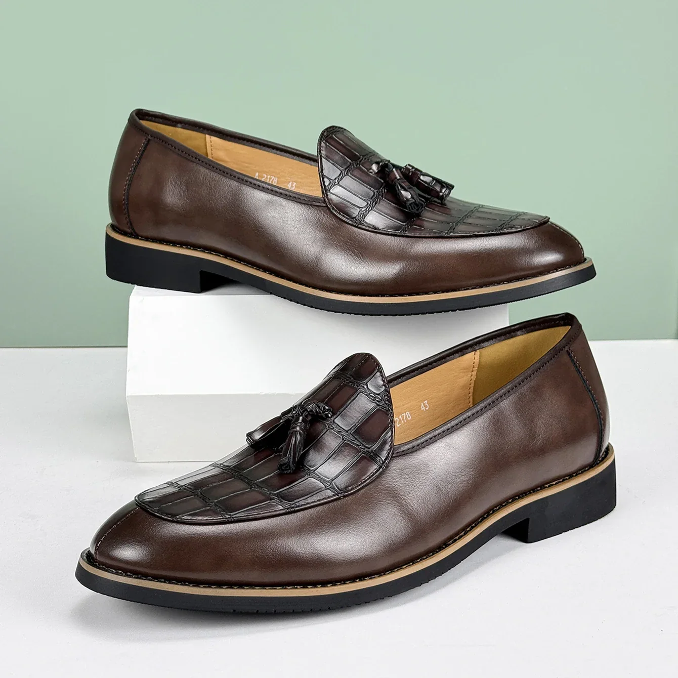 Portofino Croc-Detail Loafer - Image 6