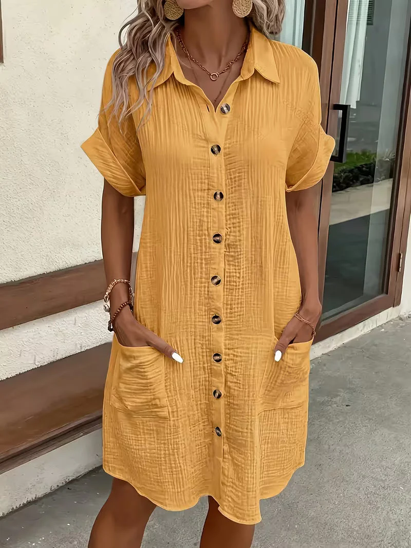 Provence Crinkle Oversized Shirtdress - Image 6