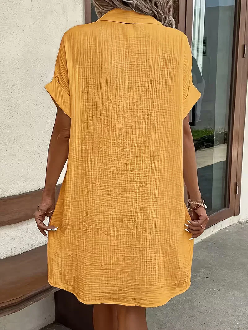 Provence Crinkle Oversized Shirtdress - Image 7