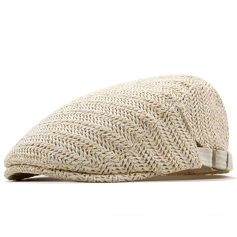 Raffia Flat Cap - Image 2