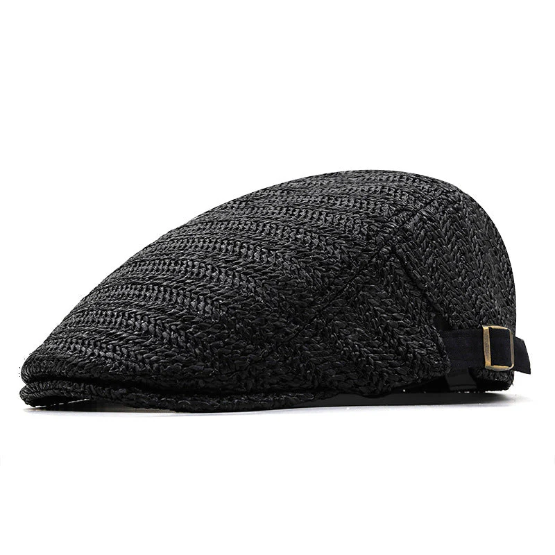 Raffia Flat Cap - Image 3