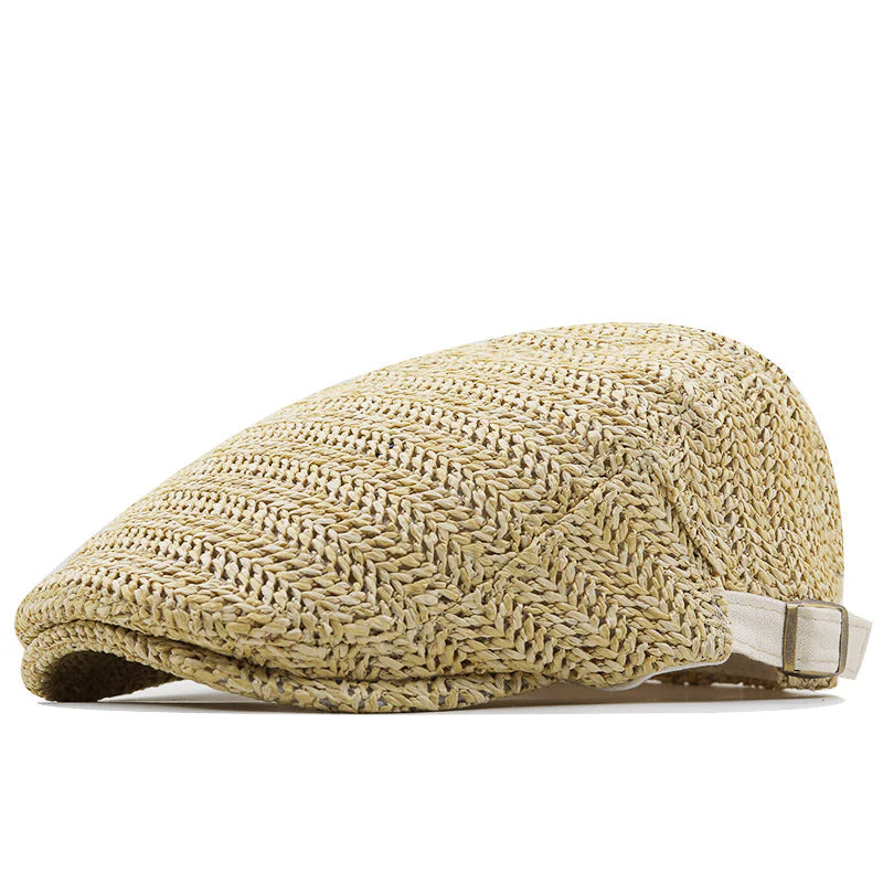 Raffia Flat Cap - Image 4