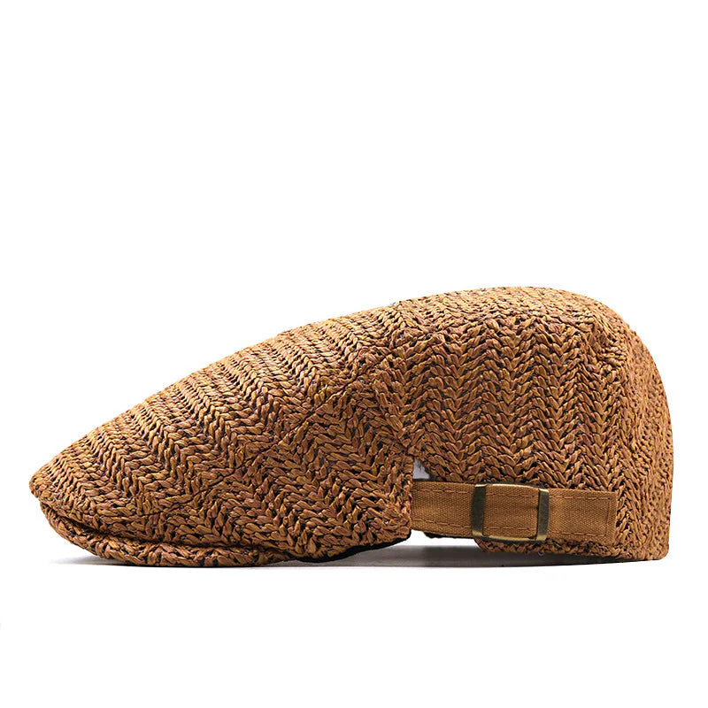 Raffia Flat Cap - Image 5