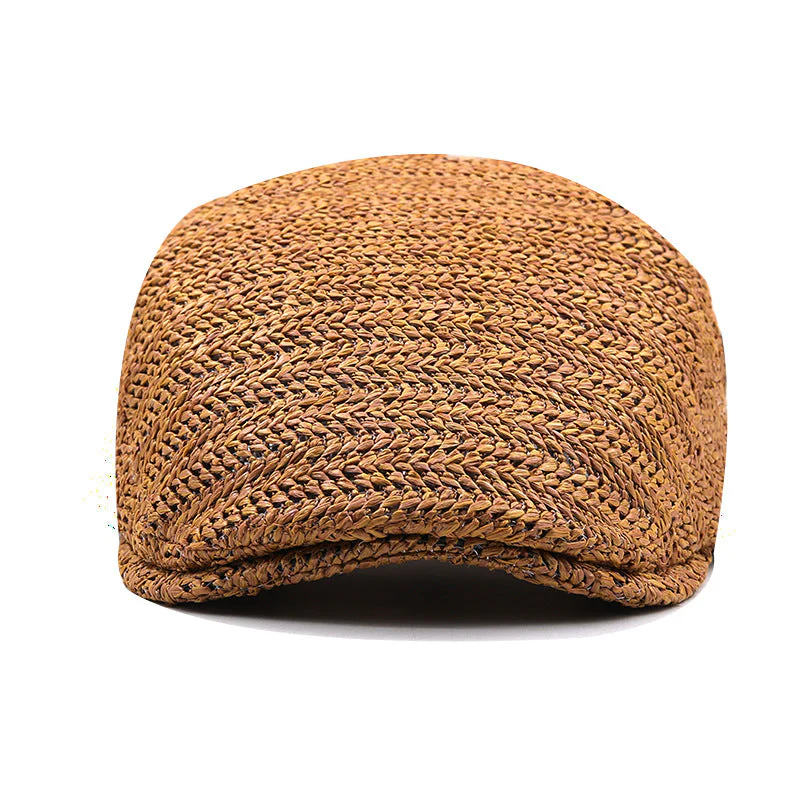 Raffia Flat Cap - Image 6