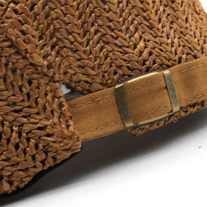 Raffia Flat Cap - Image 7