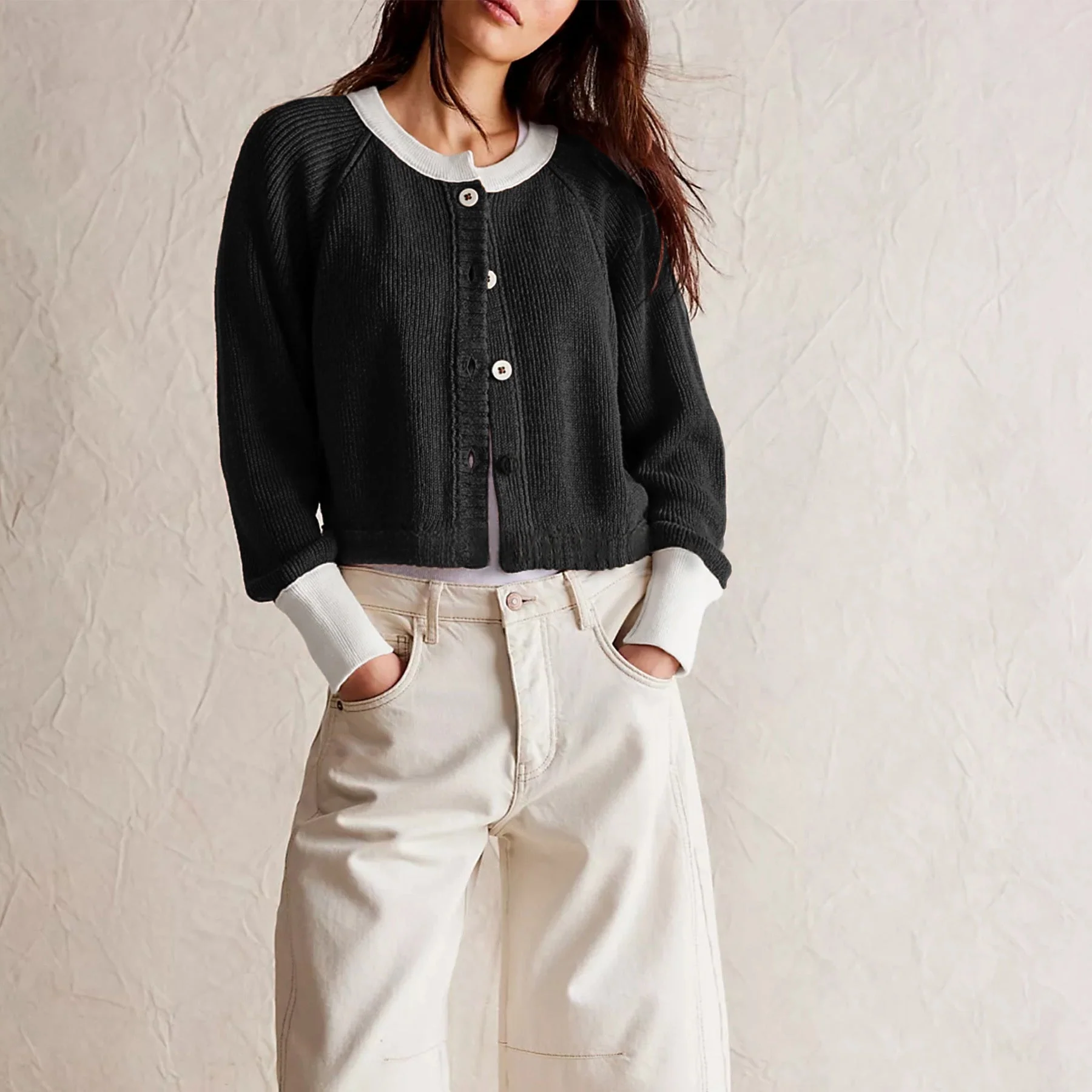 Ribbed Cashmere Cardigan - Image 2