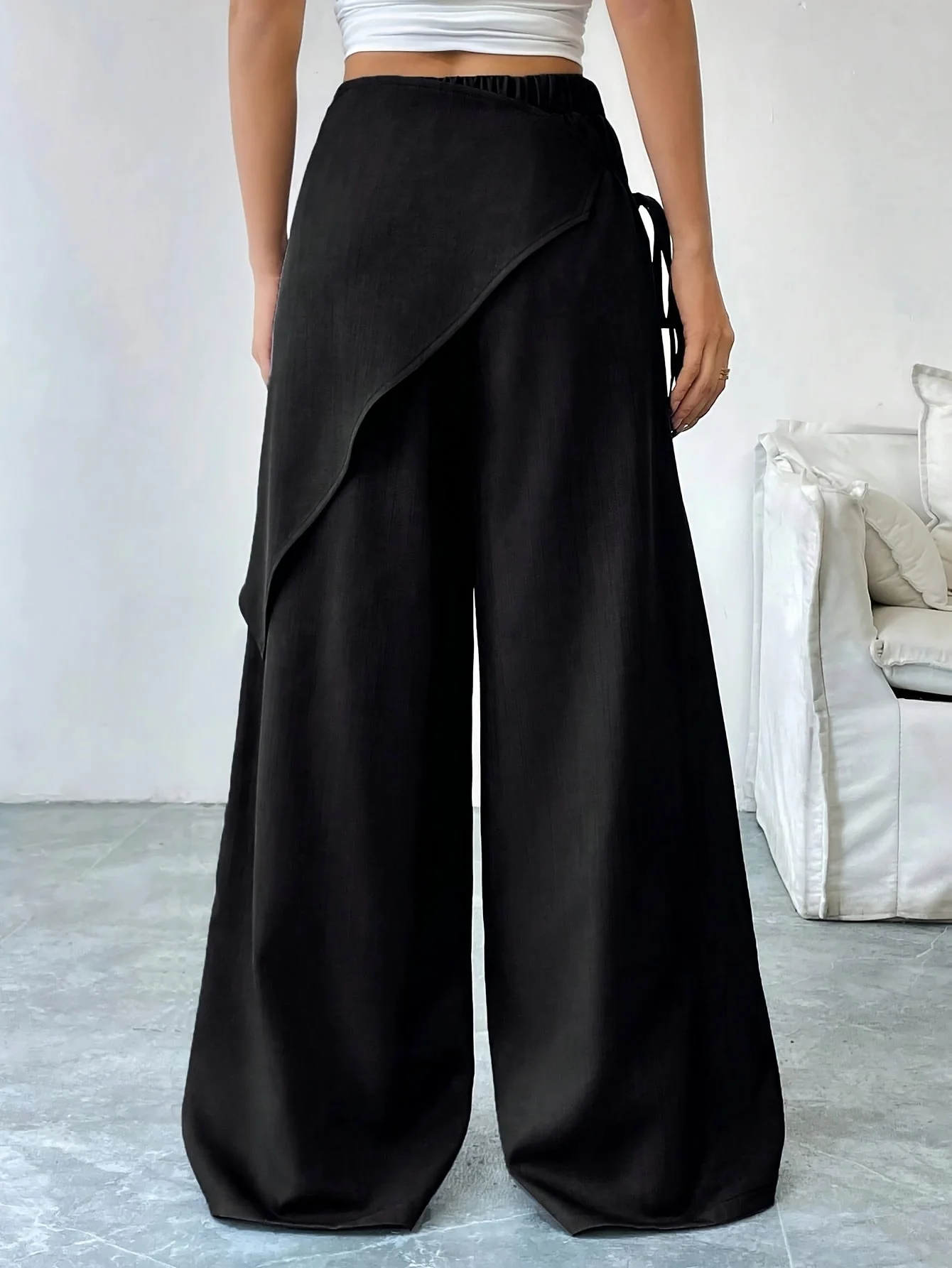 Riviera Asymmetric Wrap Pants - Image 11
