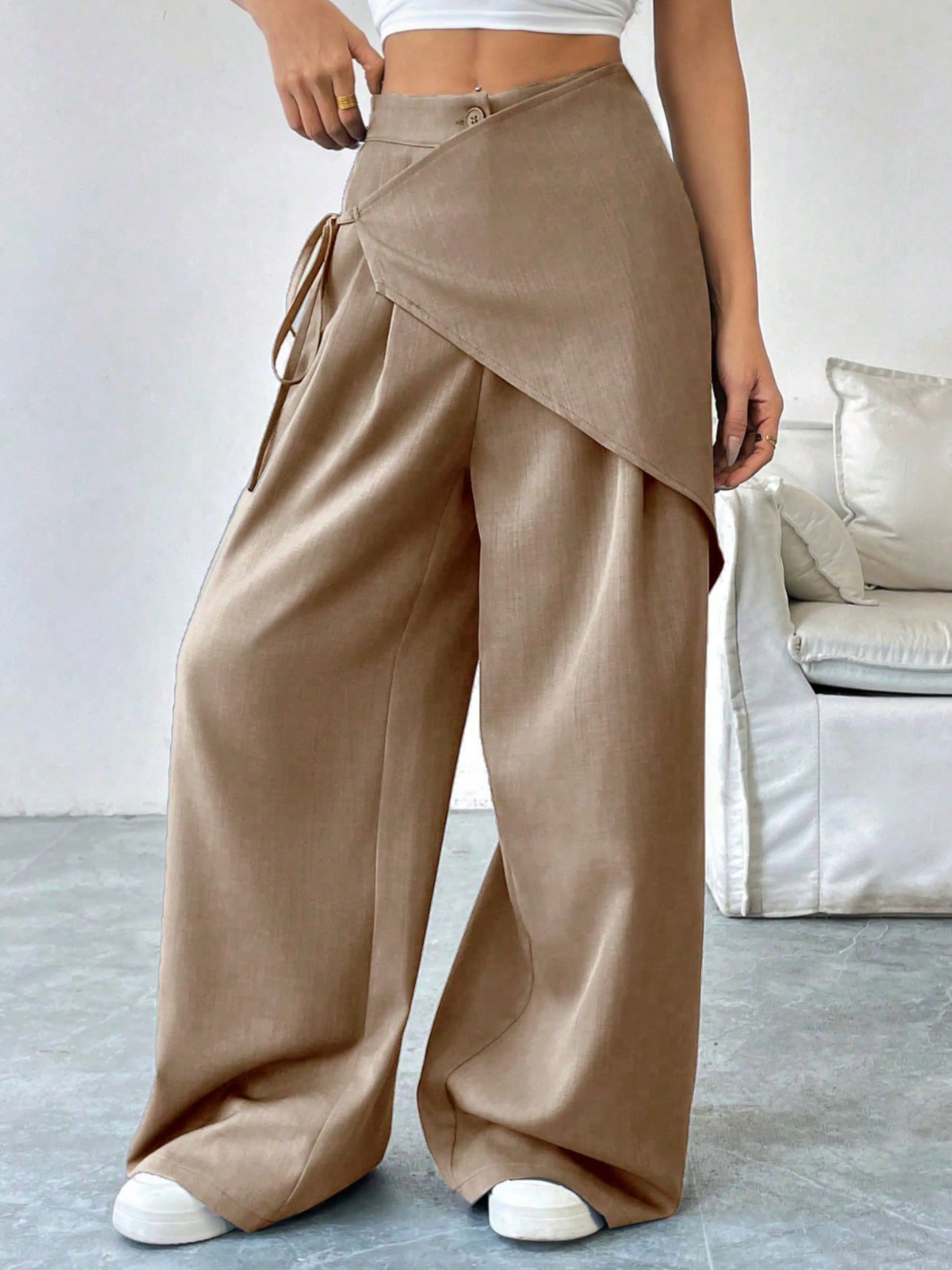 Riviera Asymmetric Wrap Pants - Image 4