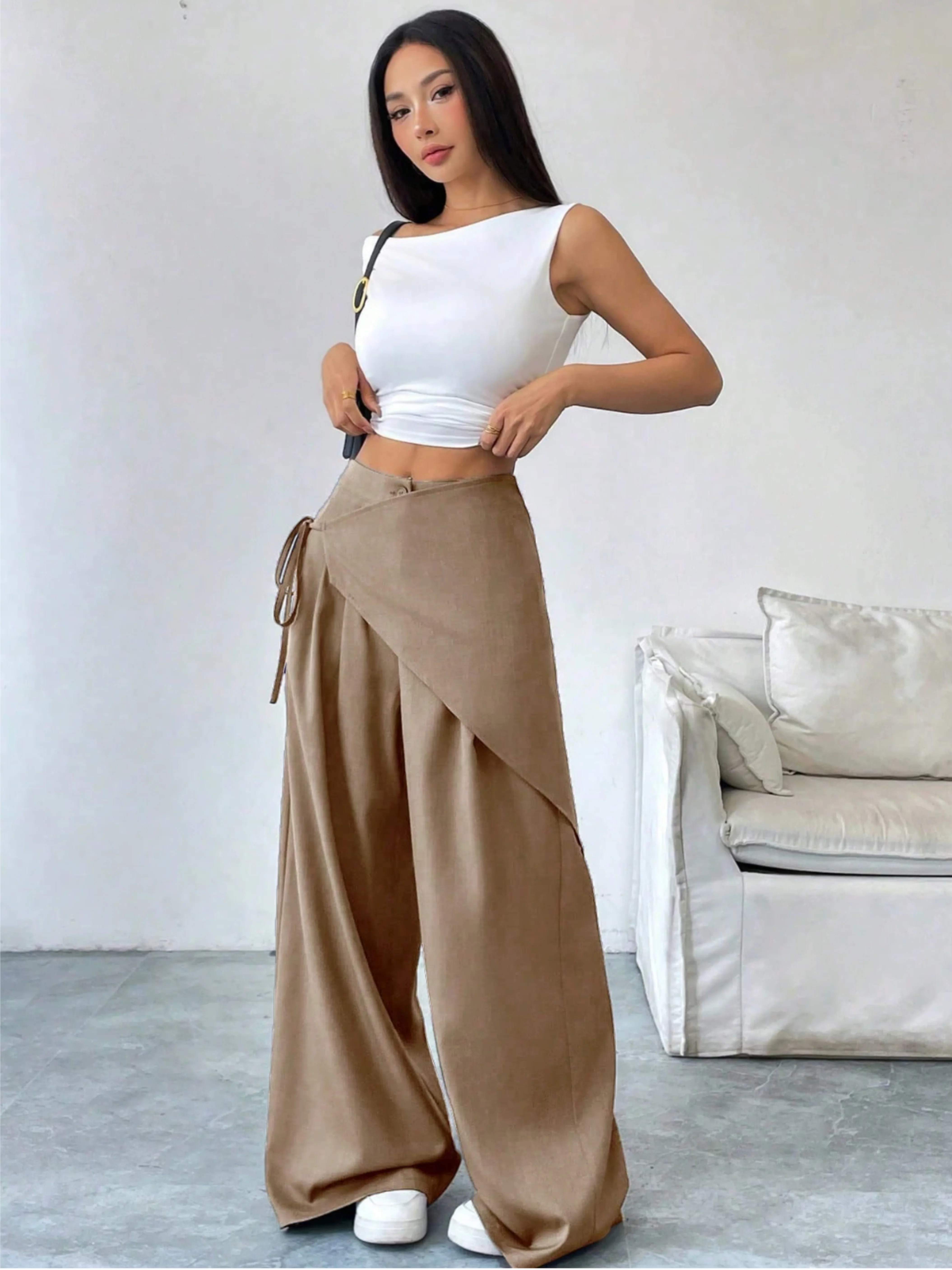 Riviera Asymmetric Wrap Pants - Image 6