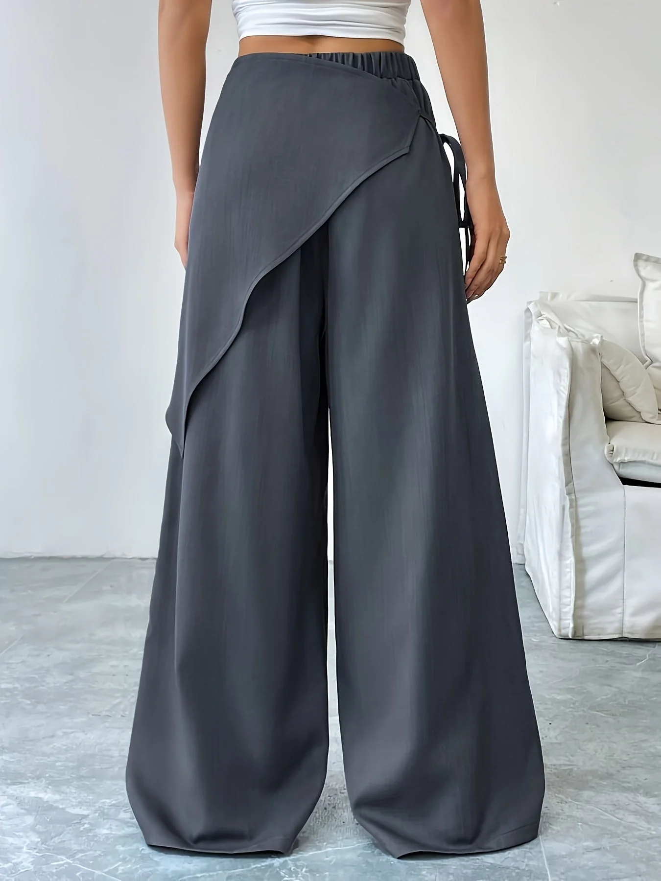 Riviera Asymmetric Wrap Pants - Image 8